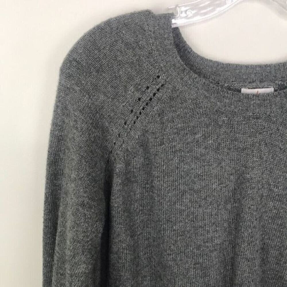 Pixley Stitch Fix Grey Diamond Cut Open Back Sweater Women’s Size Small S - Picture 2 of 7